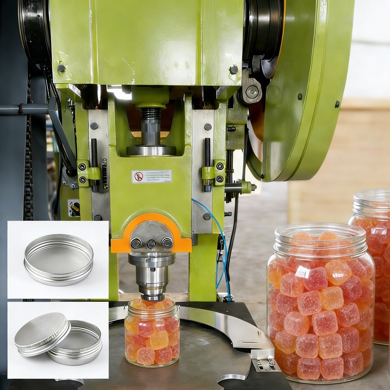 Juice Gummy Candy-productielijn met schroefdraaddop