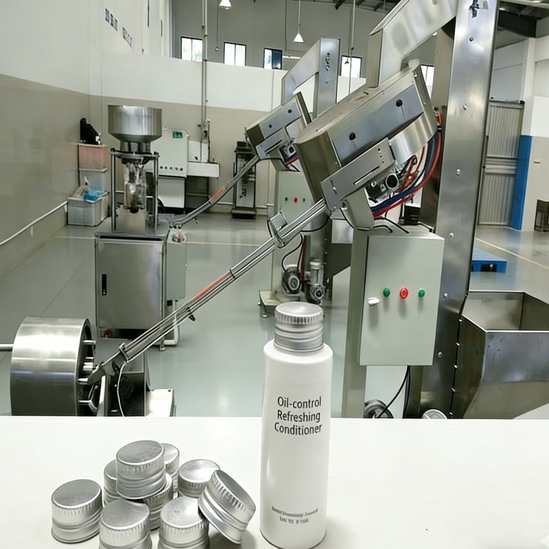 Olie-control Verfrissende conditioner Productielijn met schroefdraaddop