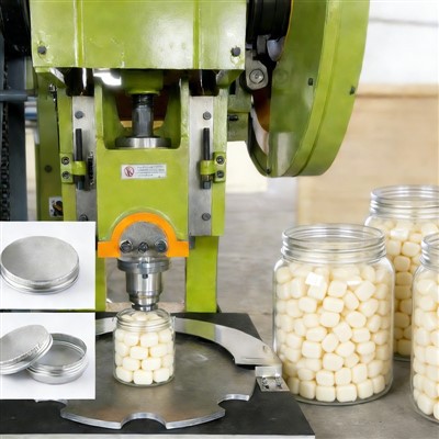 Productielijn voor melkharde snoepjes met schroefdraaddop