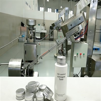 Olie-controle Productielijn voor samentrekkende toner met schroefdraaddop